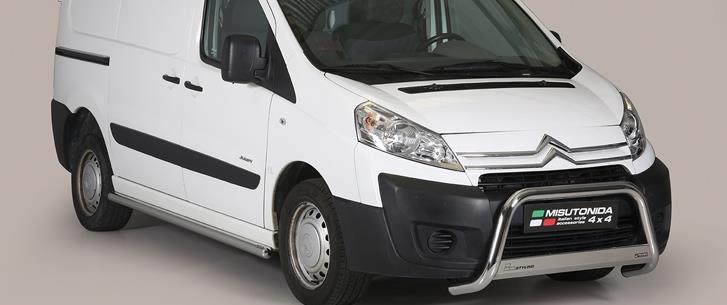 Protezione Anteriore Medium Bar Inox Ø63 Citroen Jumpy 2007+ Ce