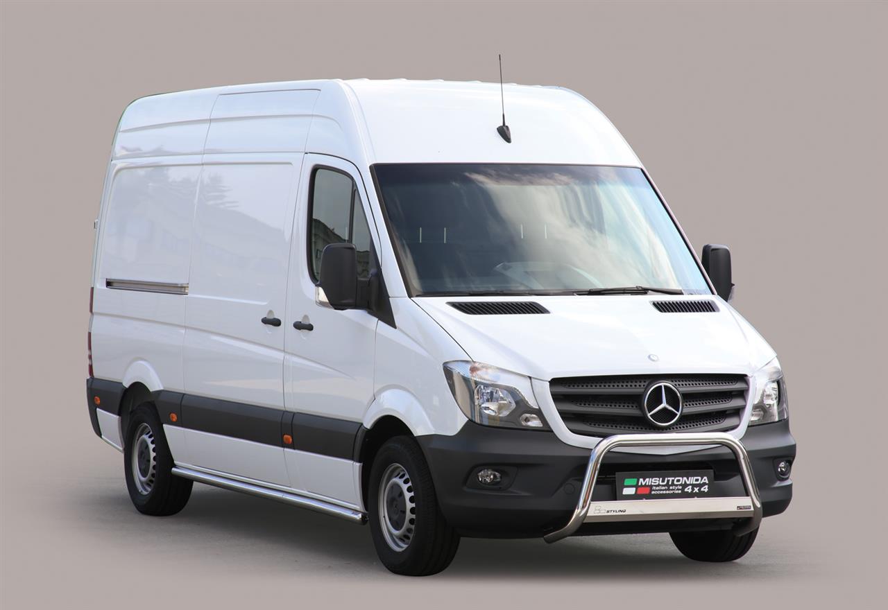 Protezione Anteriore Medium Bar Inox Ø63 Mercedes Sprinter 2013/2017 Ce