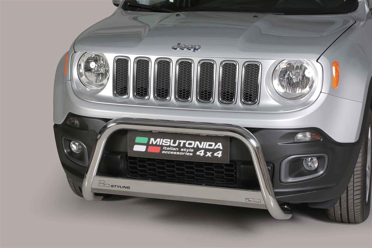 Protezione Anteriore Medium Bar Inox Ø63 Jeep Renegade 2014/2018 Ce