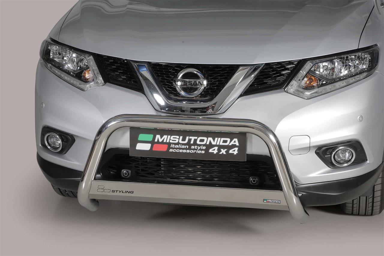 Protezione Anteriore Medium Bar Inox Ø63 Nissan Xtrail 2015+  Ce