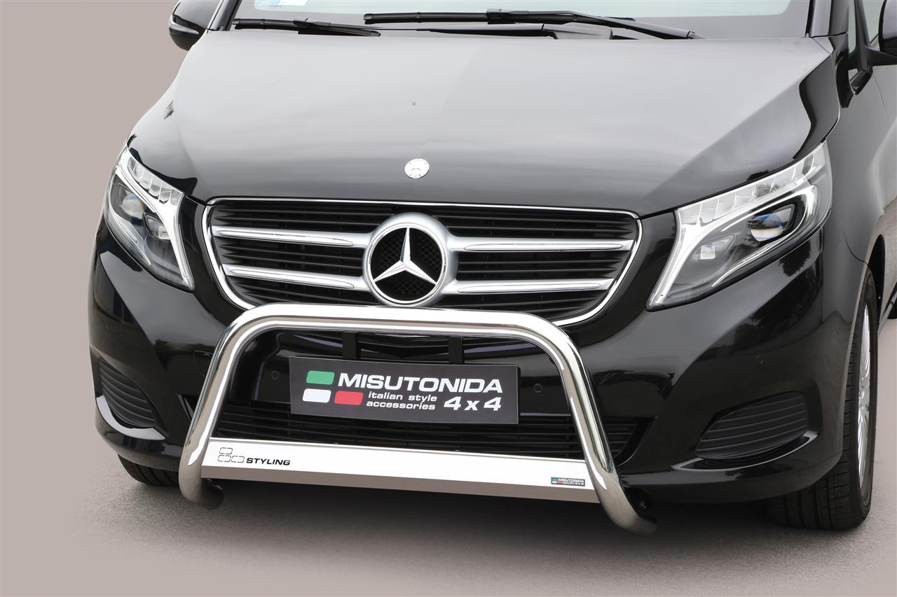 Protezione Anteriore Medium Bar Inox Ø63 Mercedes V-Class 2014/2019 Ce