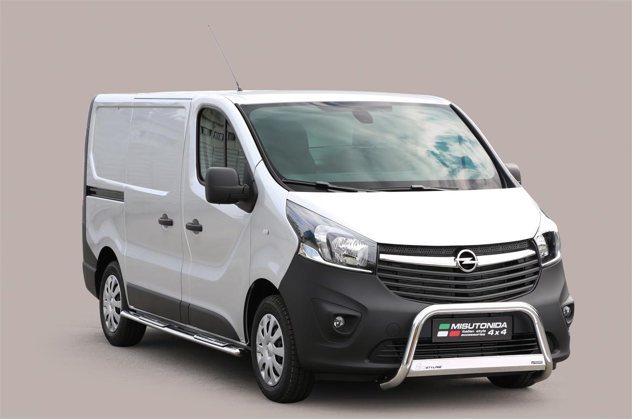 Protezione Anteriore Medium Bar Inox Ø63 Opel Vivaro 2014+ Ce