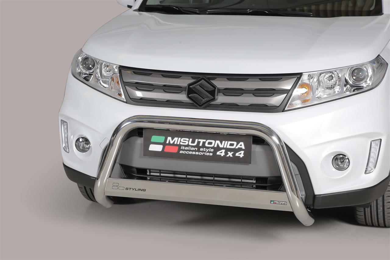Protezione Anteriore Medium Bar Inox Ø63 Suzuki Vitara 2015/2019 Ce