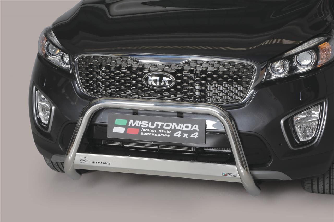 Protezione Anteriore Medium Bar Inox Ø63 Kia Sorento 2015+  Ce