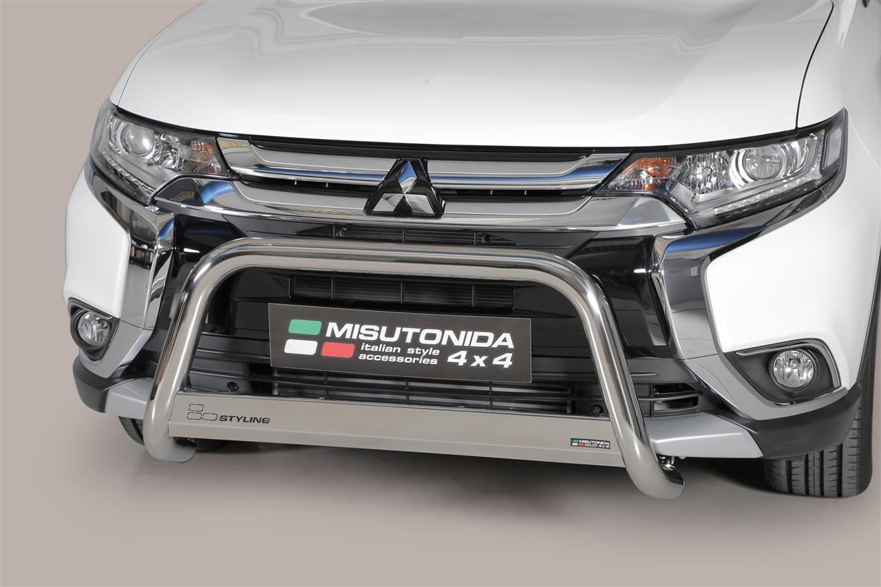 Protezione Anteriore Medium Bar Inox Ø63 Mitsubishi Outlander 2015/2020  Ce