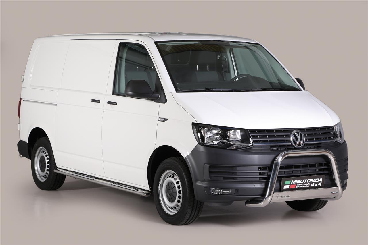 Protezione Anteriore Medium Bar Inox Ø63 Volkswagen T6 2016/2018  Ce