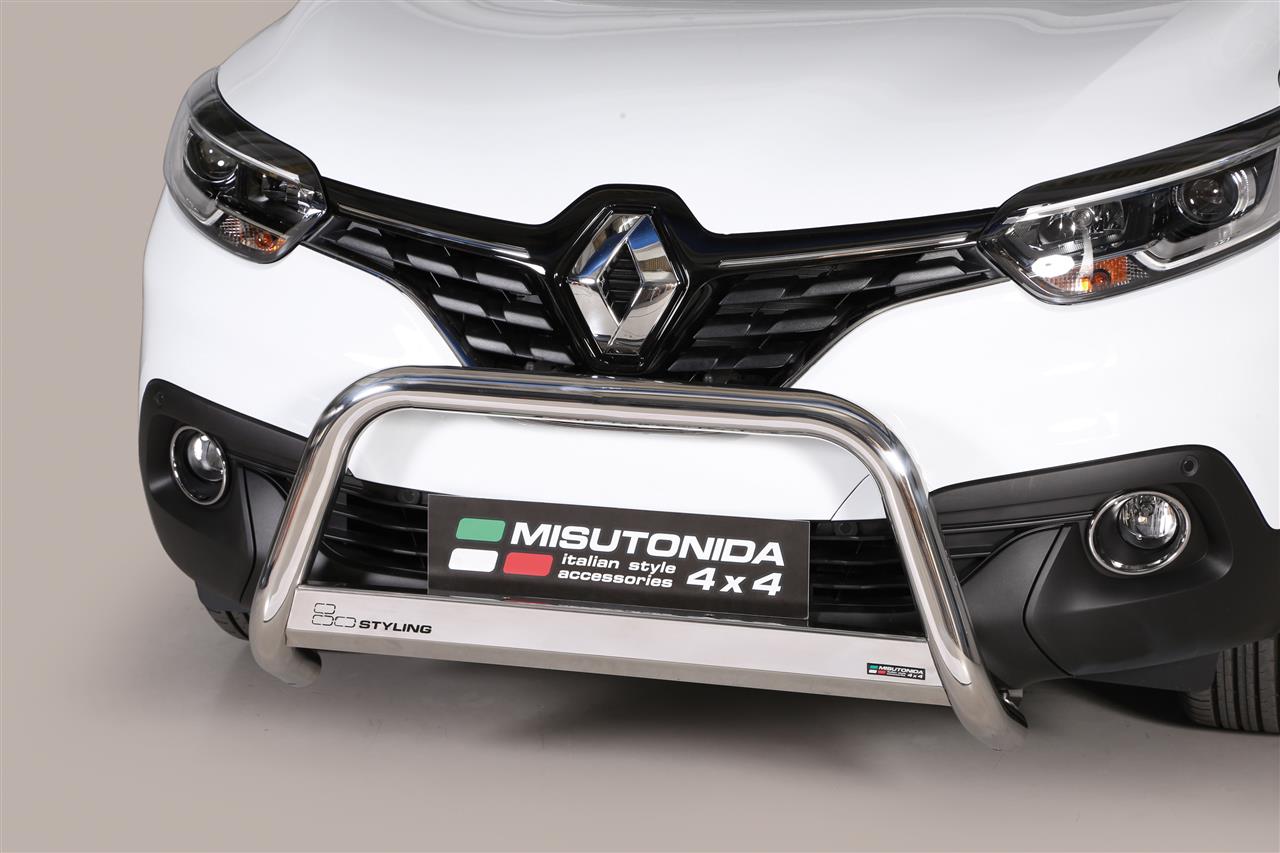 Protezione Anteriore Medium Bar Inox Ø63 Renault Kadjar 2015/2021  Ce