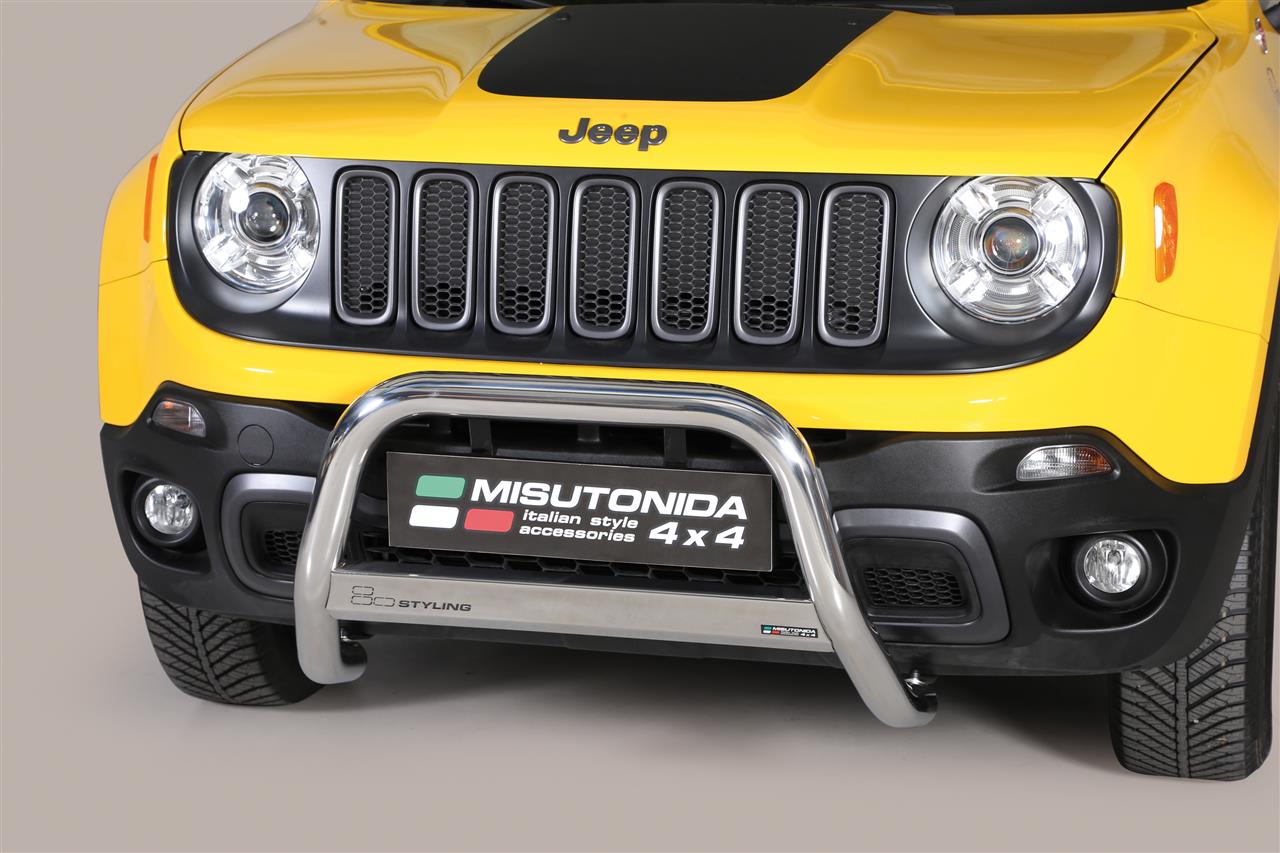 Protezione Anteriore Medium Bar Inox Ø63 Jeep Renegade Trailhawk 2014/2018  Ce