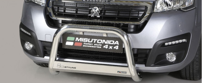Protezione Anteriore Medium Bar Inox Ø63 Peugeot Partner 2016+  Ce