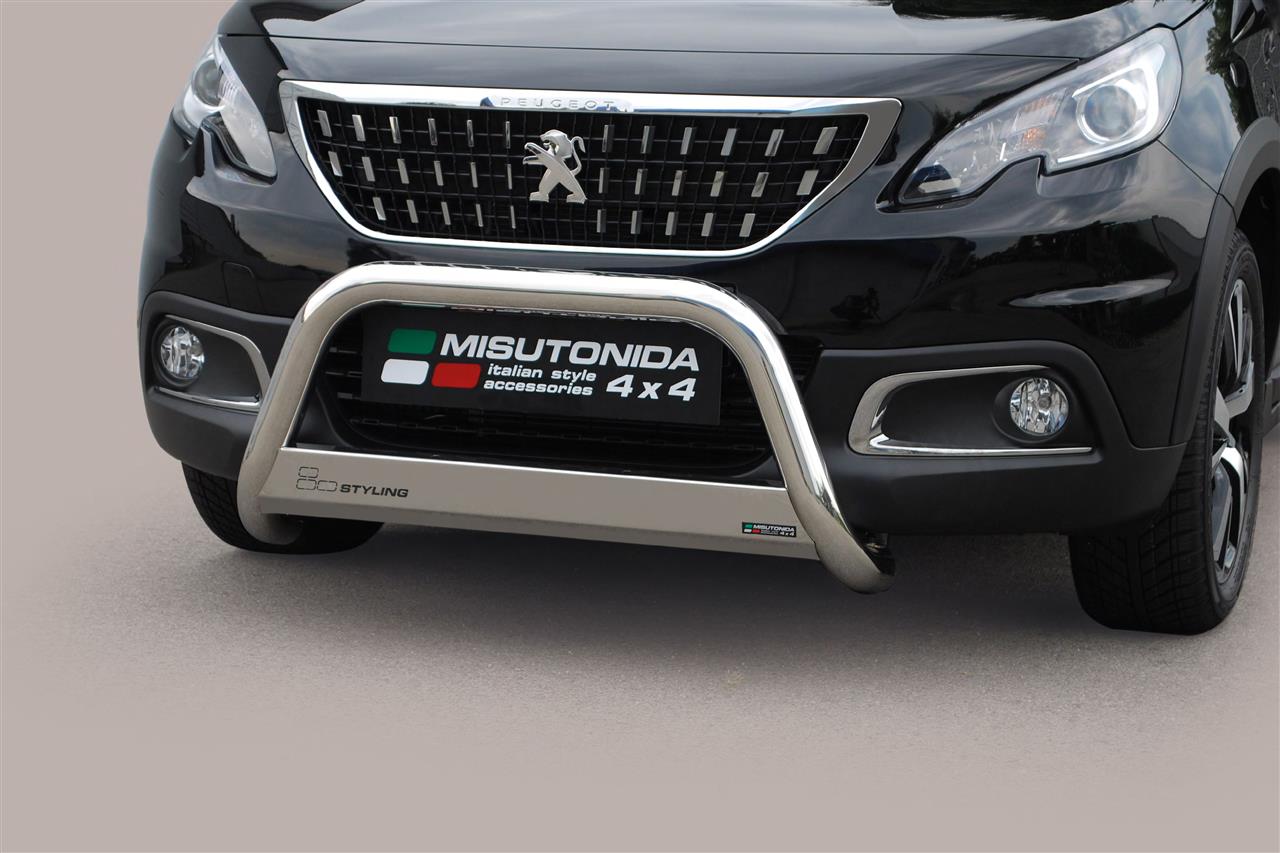 Protezione Anteriore Medium Bar Inox Ø63 Peugeot 2008 2016/2019 Ce