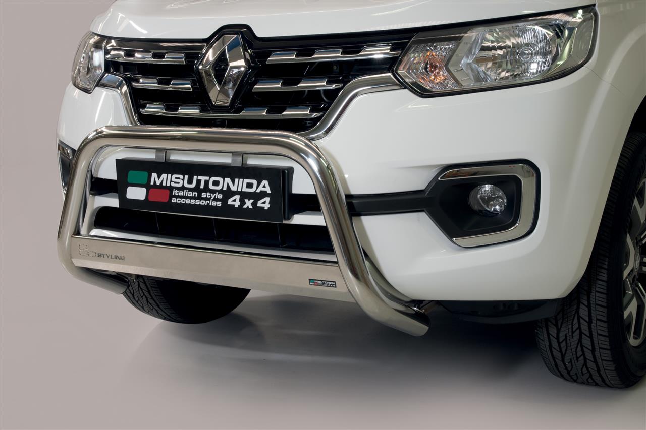 Protezione Anteriore Medium Bar Inox Ø63 Renault Alaskan 2018/2020  Ce