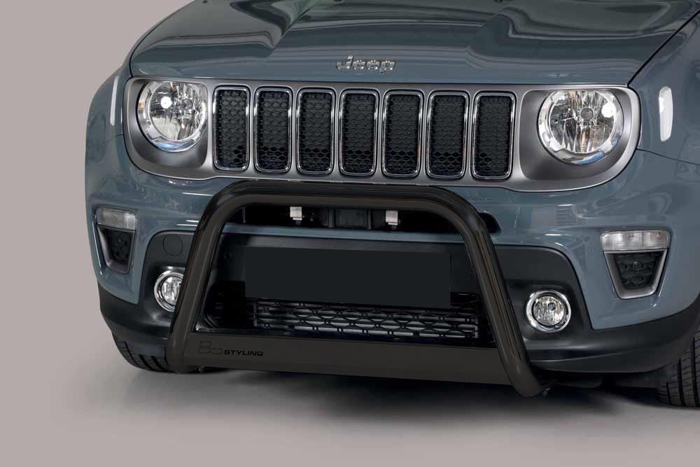 Protezione Anteriore Medium Bar Nero Ø63 Jeep Renegade 2018+ Ce