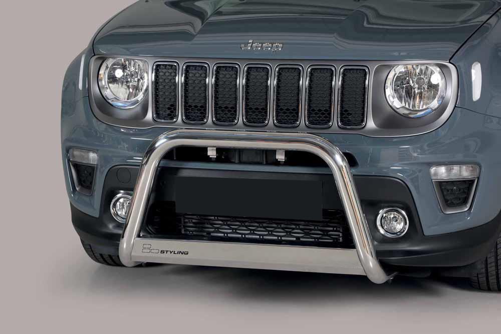 Protezione Anteriore Medium Bar Inox Ø63 Jeep Renegade 2018+ Ce