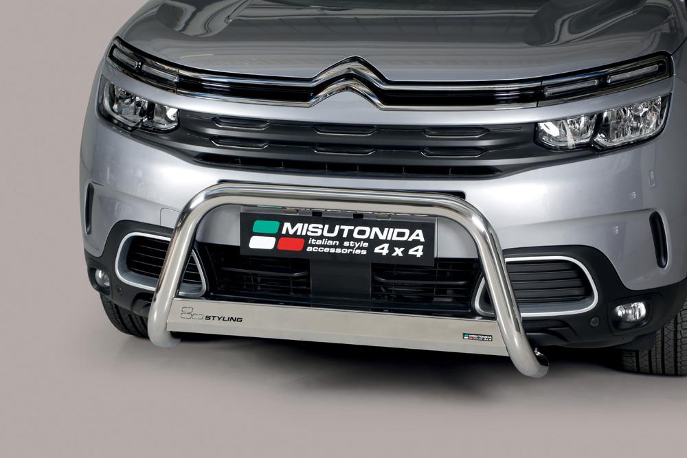 Protezione Anteriore Medium Bar Inox Ø63 Citroen C5 Aircross 2019+ Ce