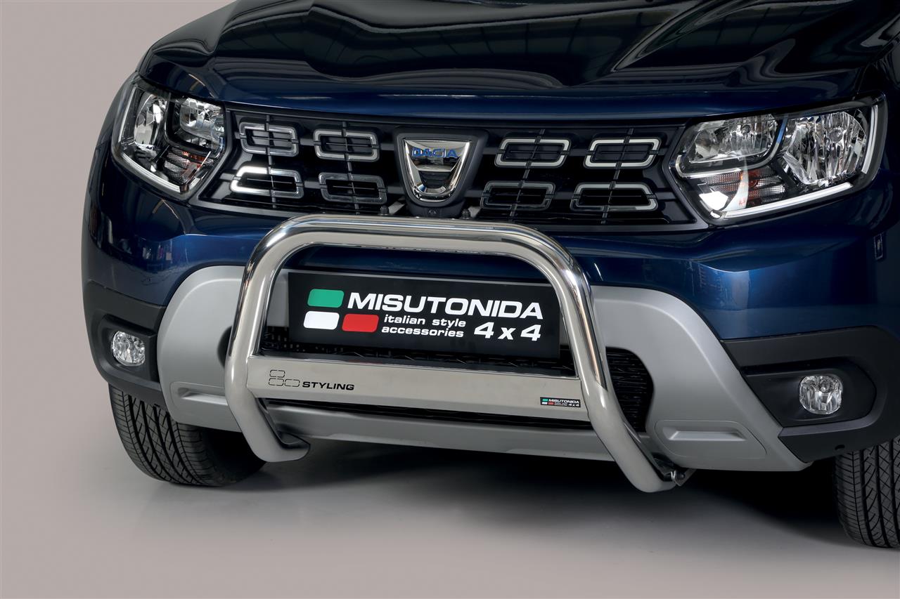 Protezione Anteriore Medium Bar Inox Ø63 Dacia Duster 2018/2020 Ce