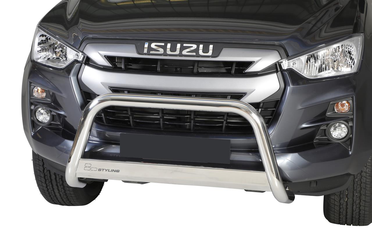 Protezione Anteriore Medium Bar Inox Ø63 Isuzu Dmax N60 2020+ Ce