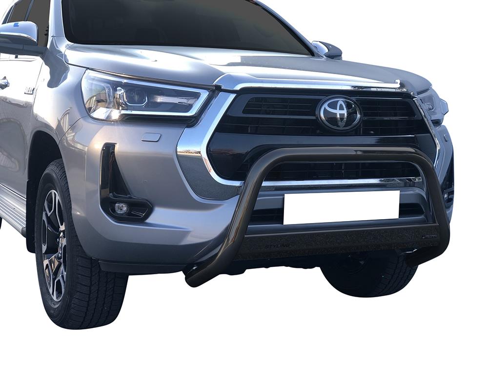 Protezione Anteriore Medium Bar Nero Ø63 Toyota Hilux 2021+ Ce