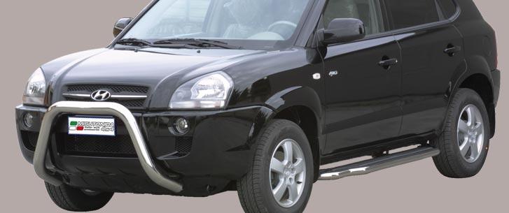 Protezione Anteriore-Super Bar Inox Ø 76 Hyundai Tucson 2004/2010 Ce (Super Bar)