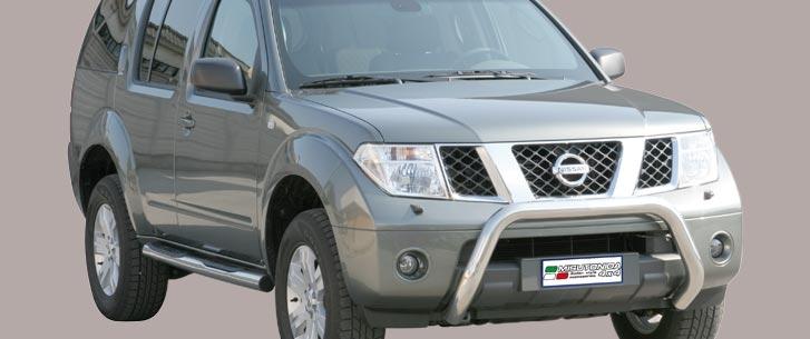Protezione Anteriore-Super Bar Inox Ø 76 Nissan Pathfinder 2005/2011 Ce (Super Bar)