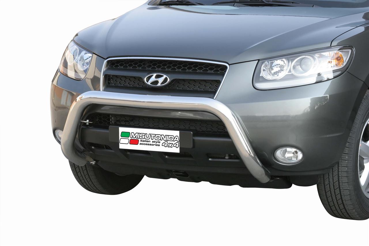 Protezione Anteriore-Super Bar Inox Ø 76 Hyundai Santa Fe 2006/2010 Ce (Super Bar)