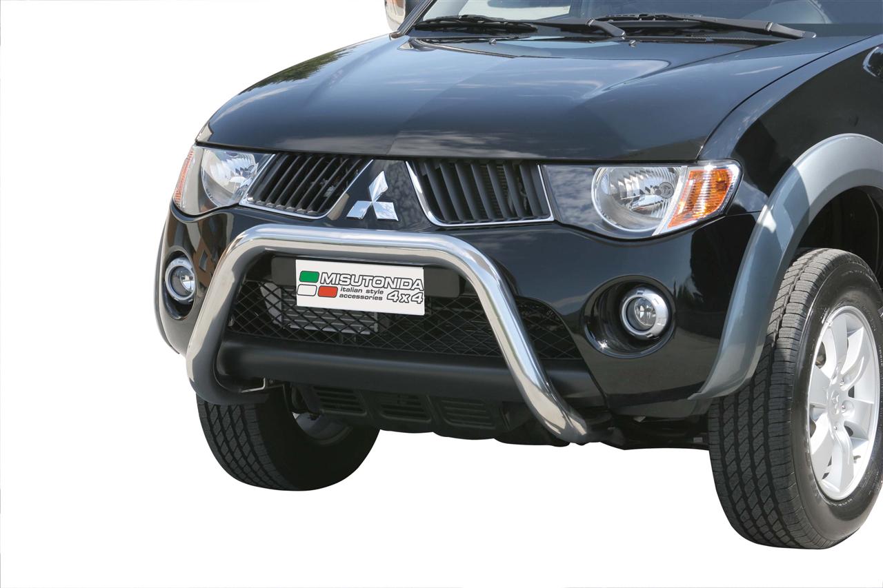 Protezione Anteriore-Super Bar Inox Ø 76 Mitsubishi L200 2006/2009 Ce (Super Bar)