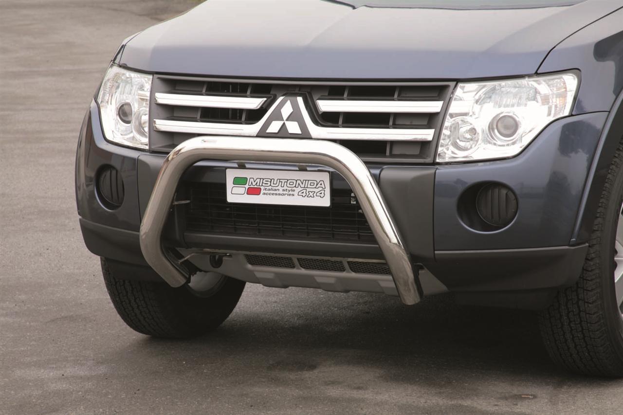Protezione Anteriore-Super Bar Inox Ø 76 Mitsubishi Pajero Did 2007/2014 Ce (Super Bar)