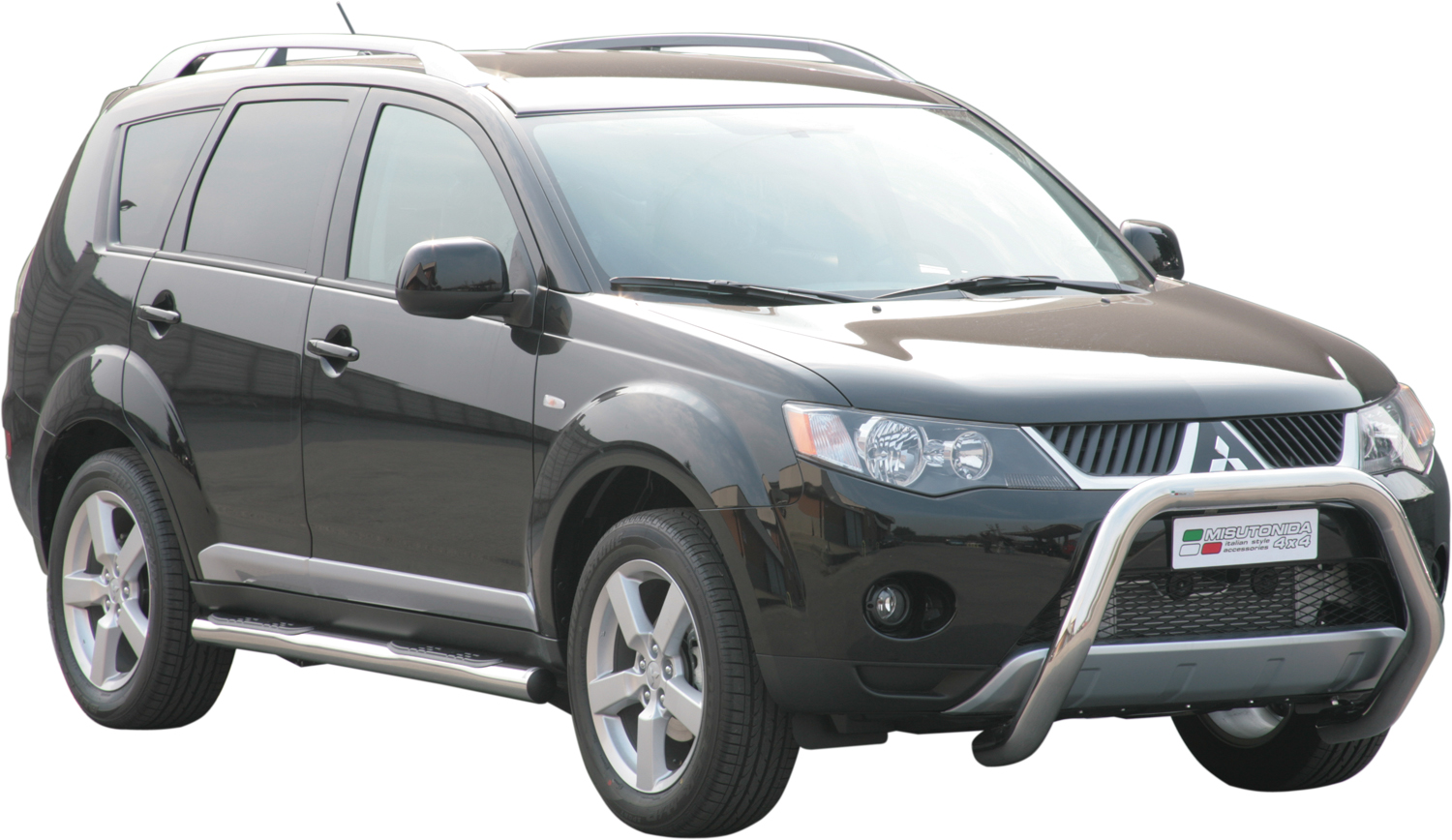 Protezione Anteriore-Super Bar Inox Ø 76 Mitsubishi Outlander 2007/2010 Ce (Super Bar)