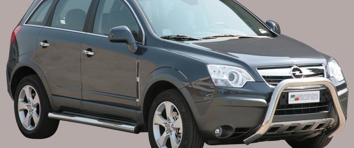 Protezione Anteriore-Super Bar Inox Ø 76 Opel Antara 2007/2011 Ce (Super Bar)