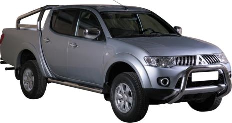Protezione Anteriore-Super Bar Inox Ø 76 Mitsubishi L200 2010/2015 Ce (Super Bar)