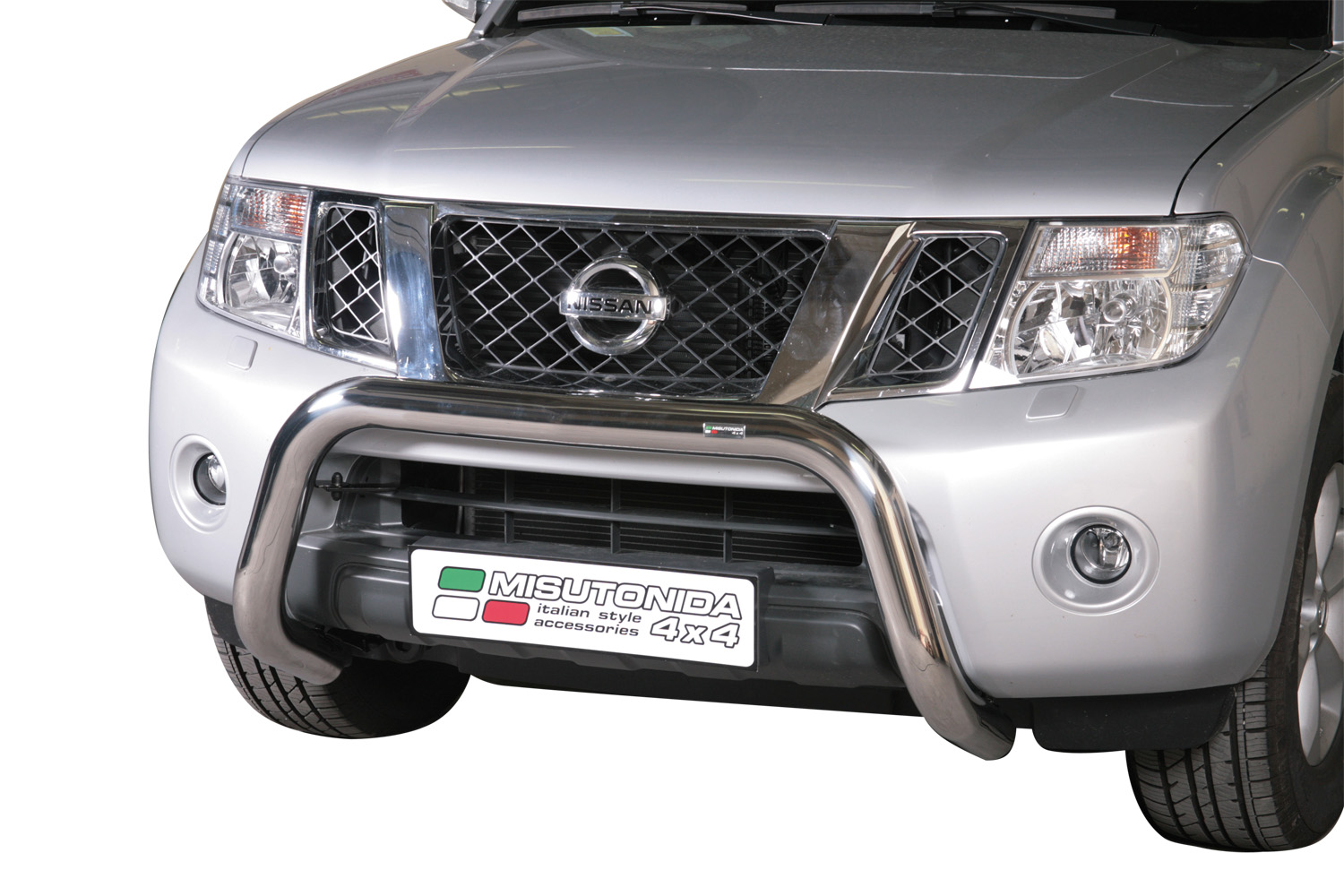 Protezione Anteriore-Super Bar Inox Ø 76 Nissan Navara D40 2010+ 190Ch Ce (Super Bar)