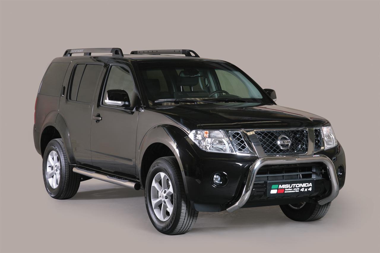 Protezione Anteriore-Super Bar Inox Ø 76 Nissan Pathfinder 2011+ Ce (Super Bar)