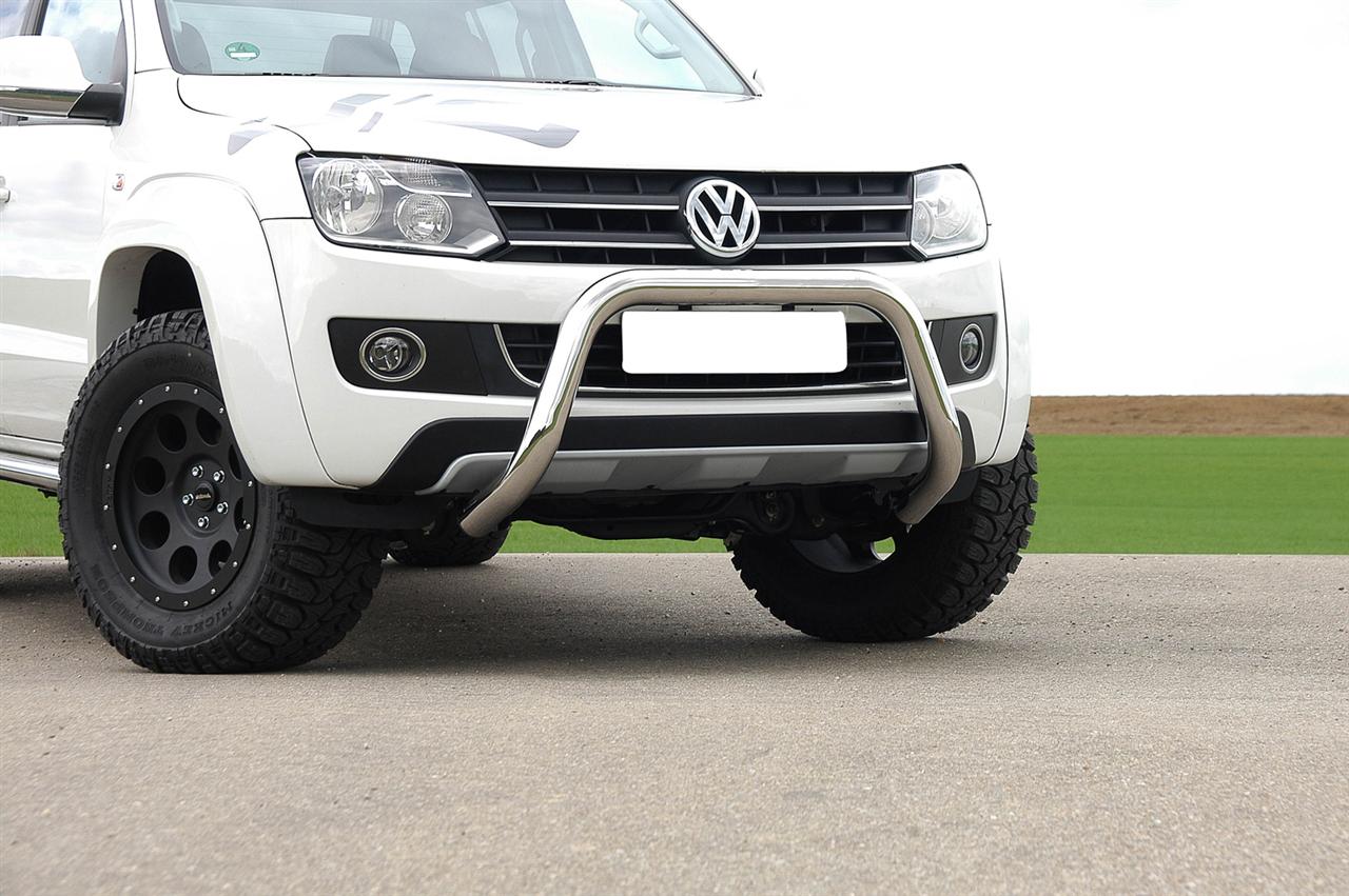 Protezione Anteriore-Super Bar Inox Ø 76 Volkswagen Amarok 2010+ High Line Ce (Super Bar)