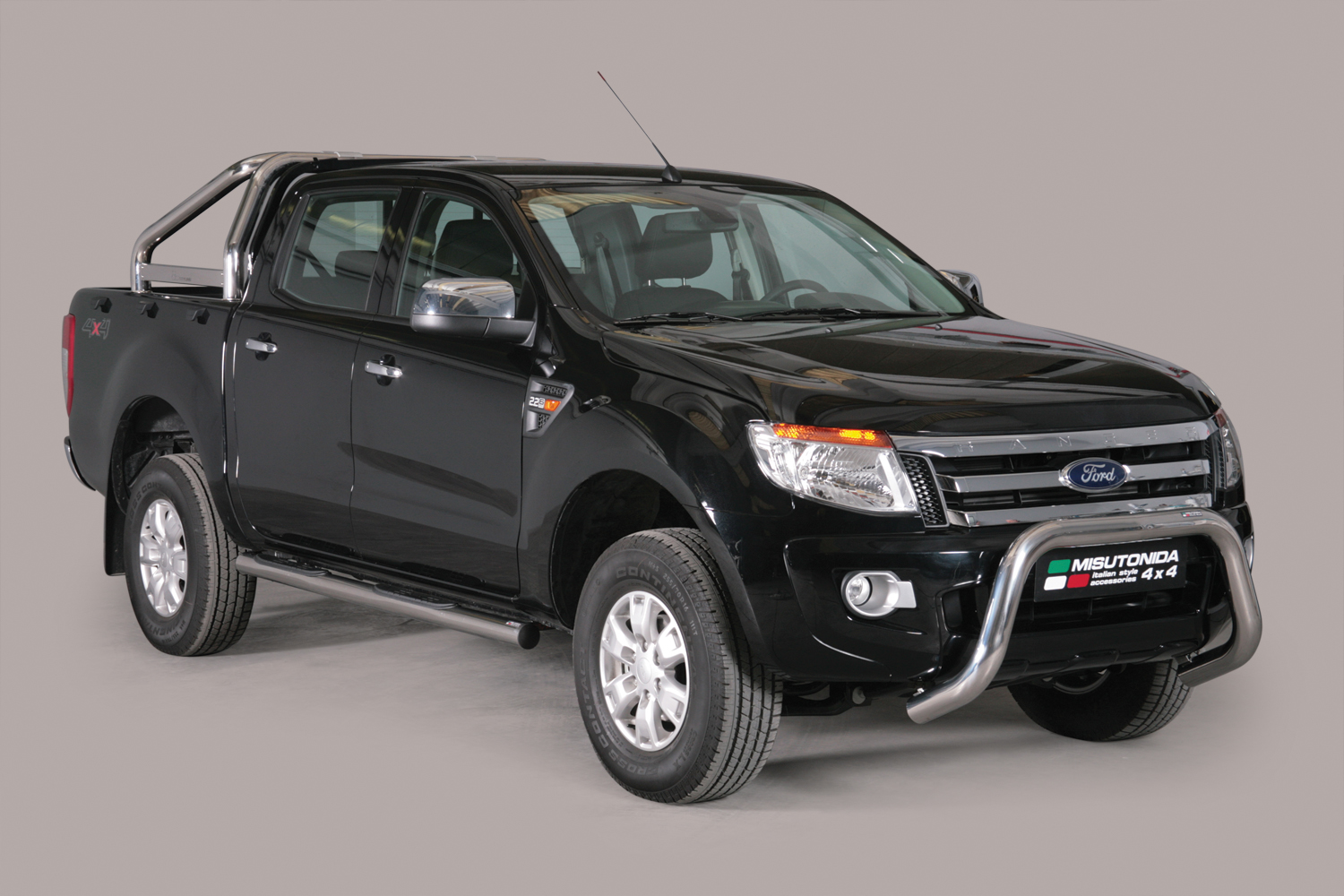 Protezione Anteriore-Super Bar Inox Ø 76 Ford Ranger 2012/2022 (Super Bar)