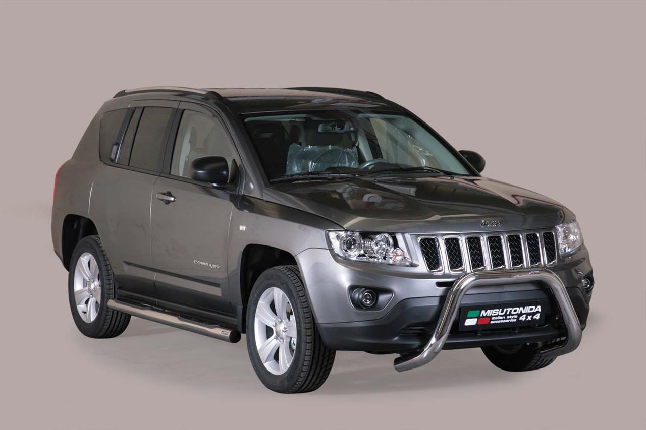 Protezione Anteriore-Super Bar Inox Ø 76 Jeep Compass 2011/2016 Ce (Super Bar)