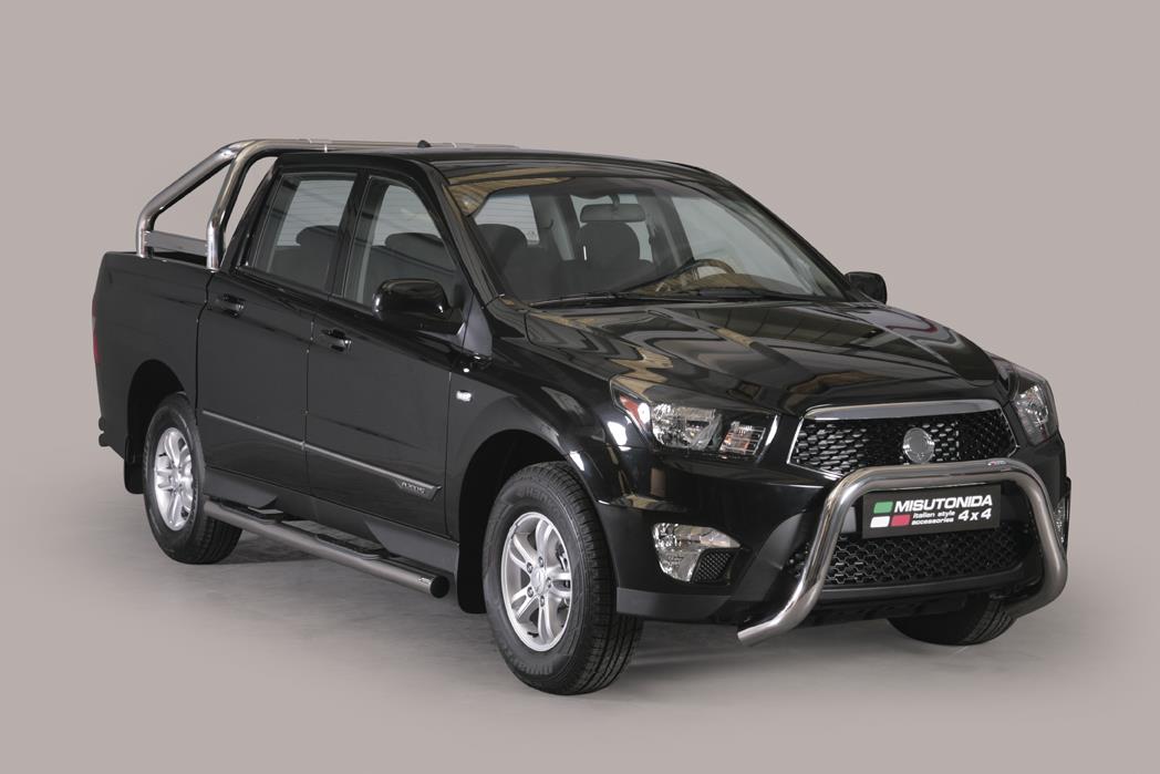 Protezione Anteriore-Super Bar Inox Ø 76 Ssangyong Actyon Sports 2012+ Ce (Super Bar)
