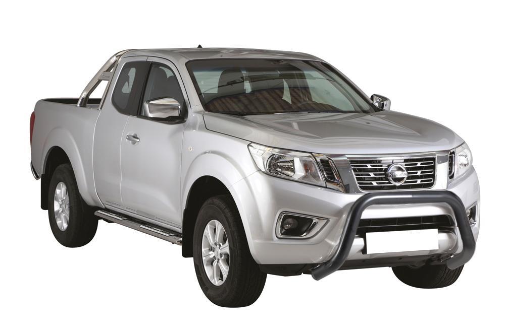 Protezione Anteriore-Super Bar Nero Ø 76 Nissan Navara D23 Np300 2016+ Ce (Super Bar)