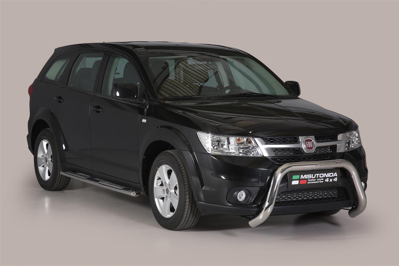 Protezione Anteriore-Super Bar Inox Ø 76 Fiat Freemont 2011+ Ce (Super Bar)