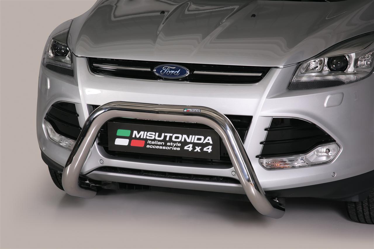 Protezione Anteriore-Super Bar Inox Ø 76 Ford Kuga 2013+ Ce (Super Bar)