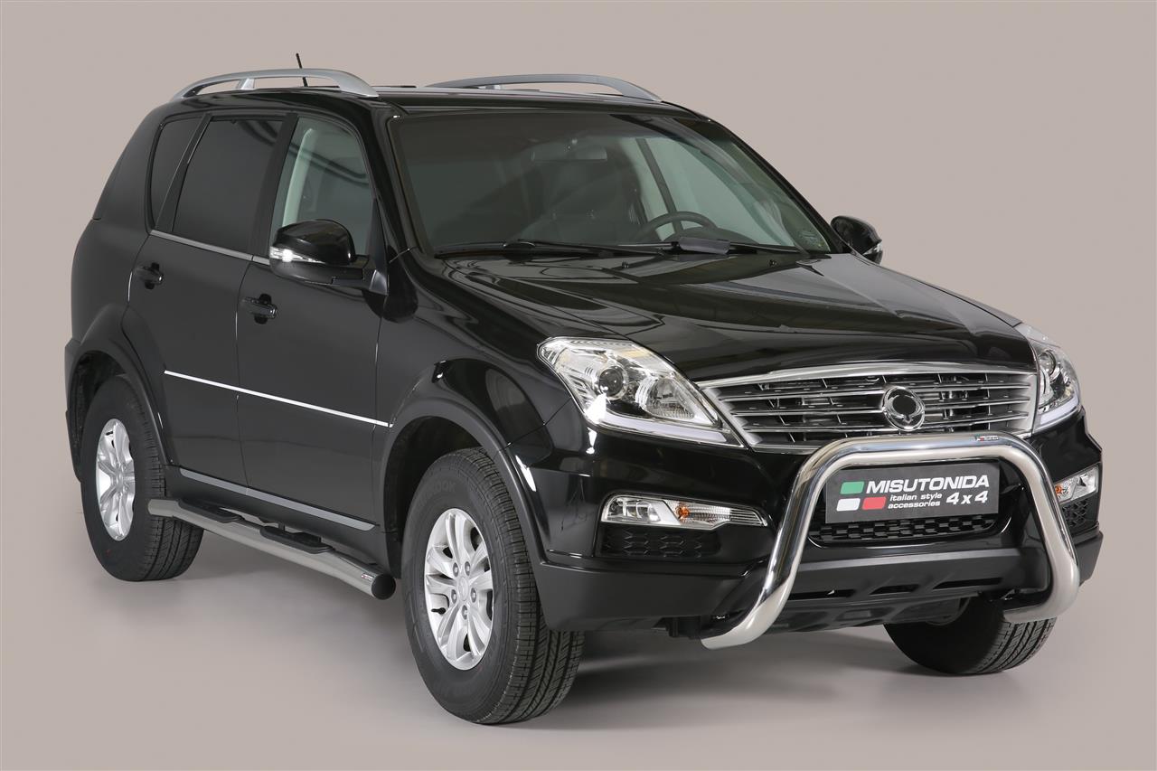 Protezione Anteriore-Super Bar Inox Ø 76 Ssangyong Rexton W 2013/2018 Ce (Super Bar)
