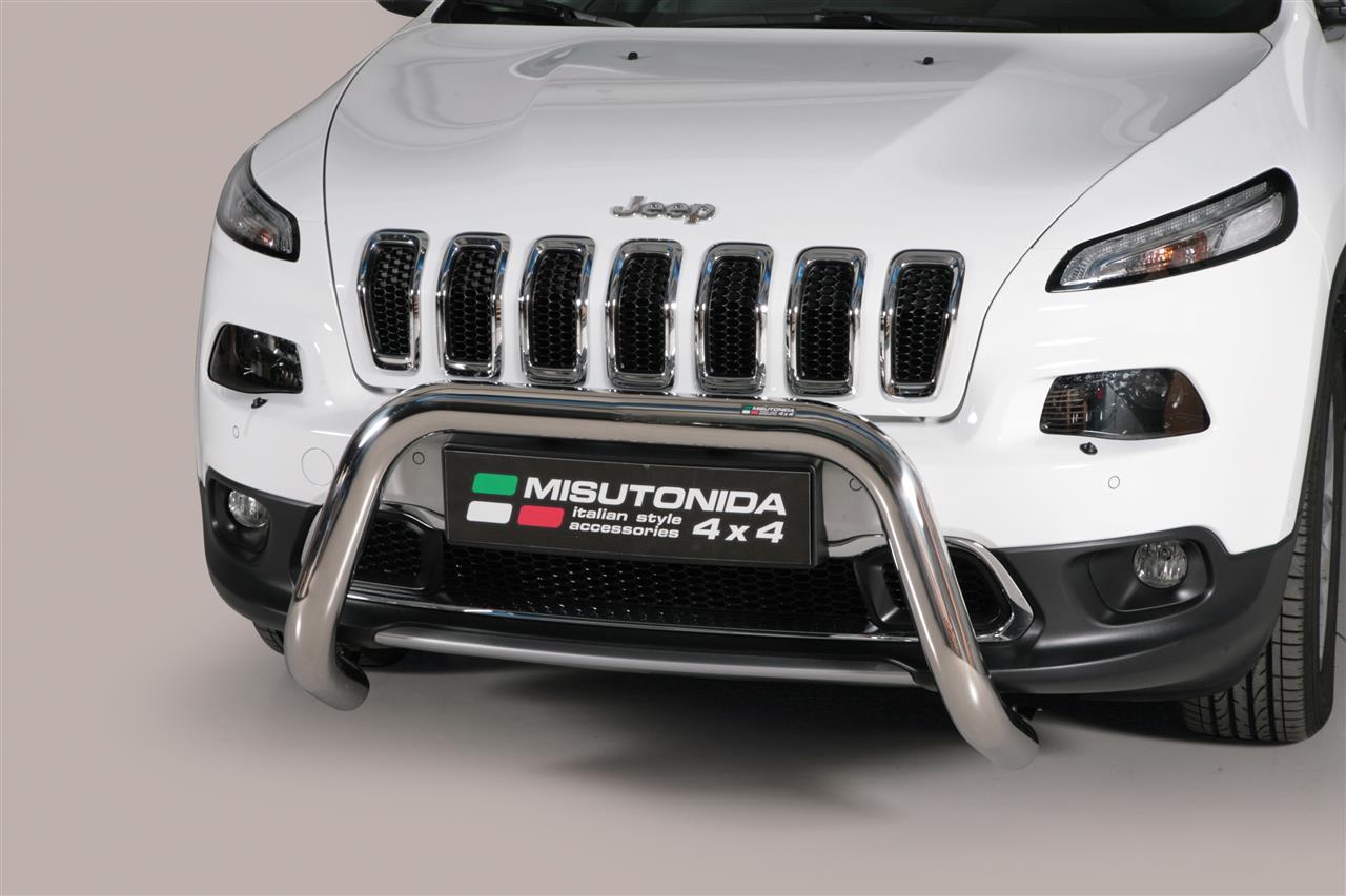 Protezione Anteriore-Super Bar Inox Ø 76 Jeep Cherokee 2015+ Ce (Super Bar)