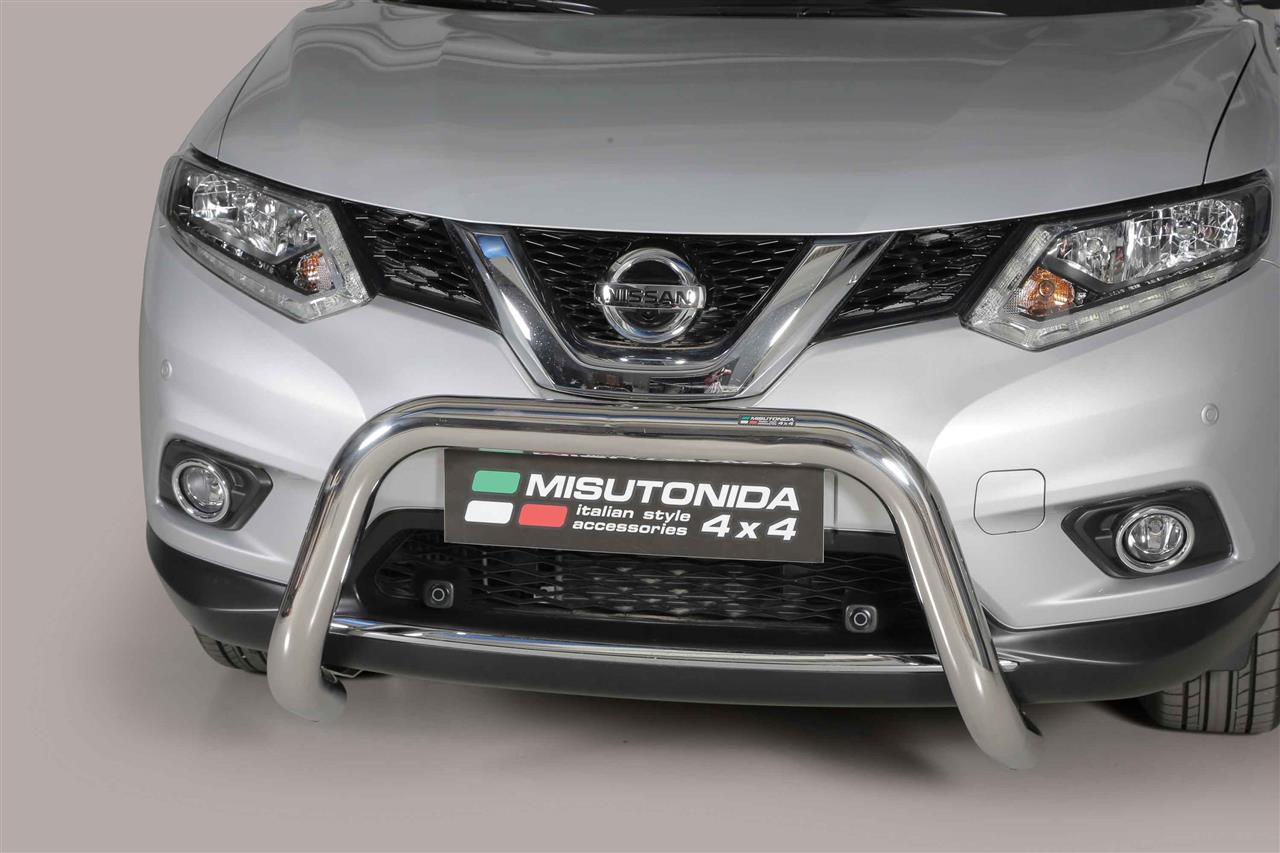 Protezione Anteriore-Super Bar Inox Ø 76 Nissan Xtrail 2015+ Ce (Super Bar)