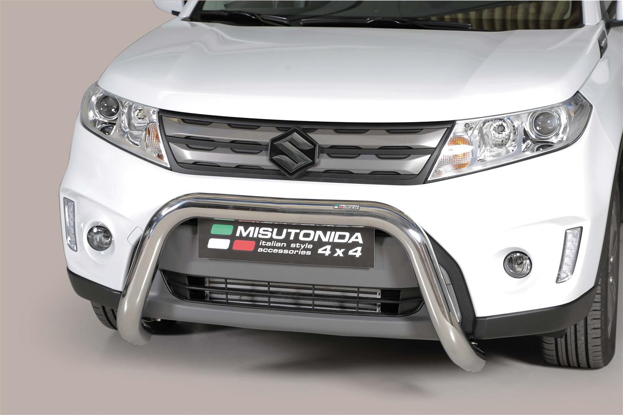 Protezione Anteriore-Super Bar Inox Ø 76 Suzuki Vitara 2015/2019 Ce (Super Bar)