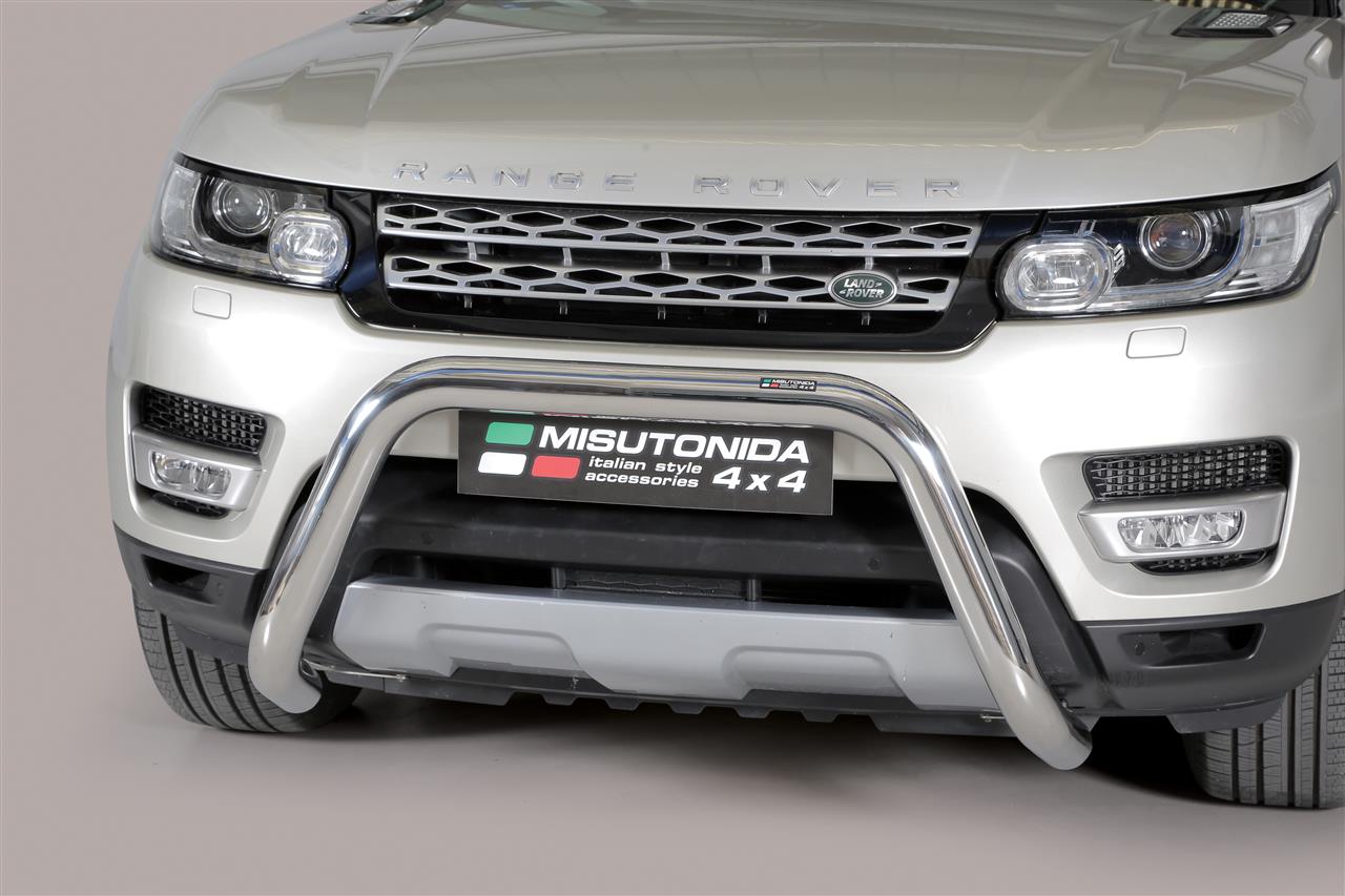 Protezione Anteriore-Super Bar Inox Ø 76 Land Rover Range Rover Sport 2014/2021 Ce (Super Bar)