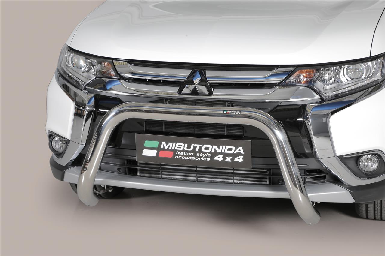 Protezione Anteriore-Super Bar Inox Ø 76 Mitsubishi Outlander 2015/2020 Ce (Super Bar)