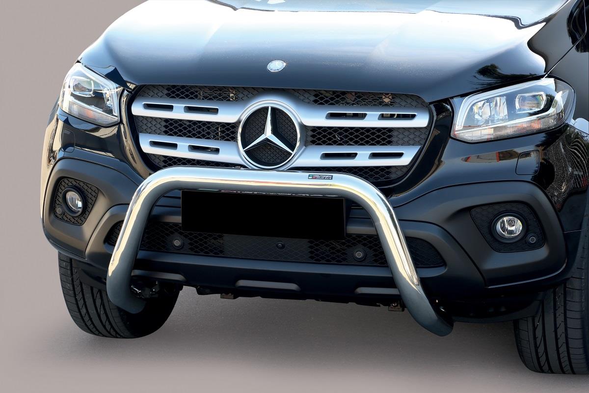 Protezione Anteriore-Super Bar Inox Ø 76 Mercedes Classe X 2017/2020 Ce (Super Bar)
