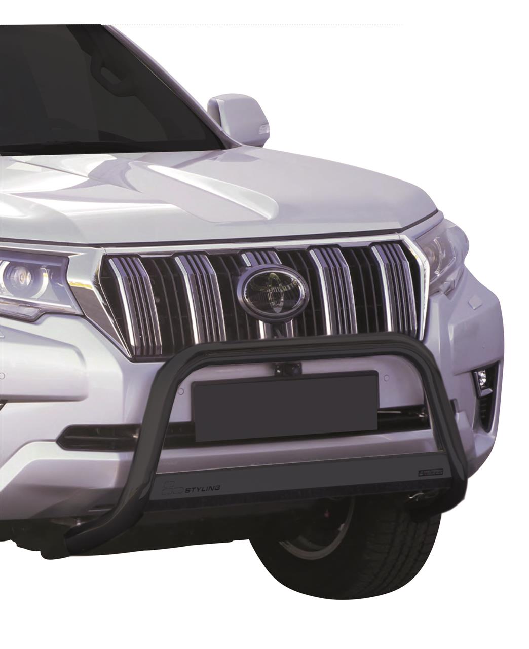 Protezione Anteriore-Super Bar Nero Ø 76 Toyota Land Cruiser 2018+ Ce (Super Bar)