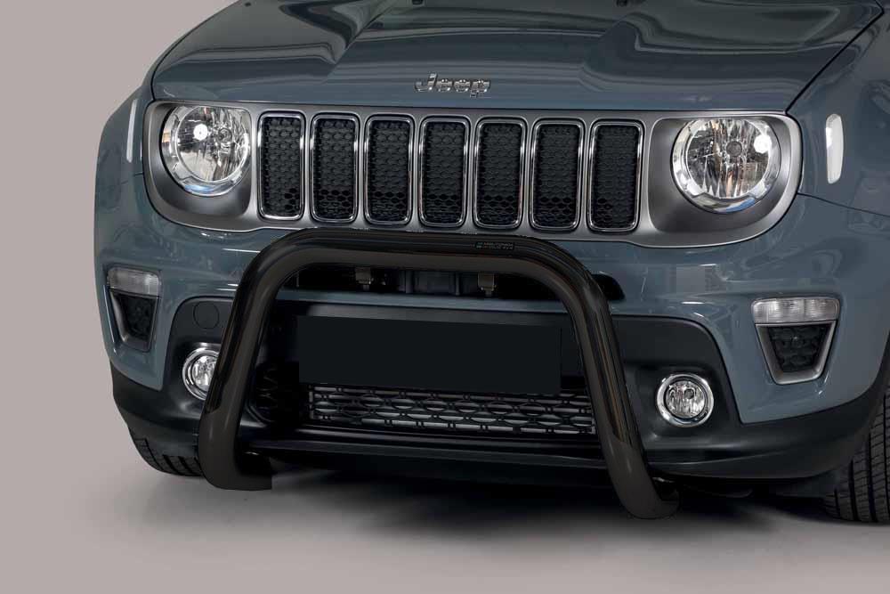 Protezione Anteriore-Super Bar Nero Ø 76 Jeep Renegade 2018+ Ce (Super Bar)