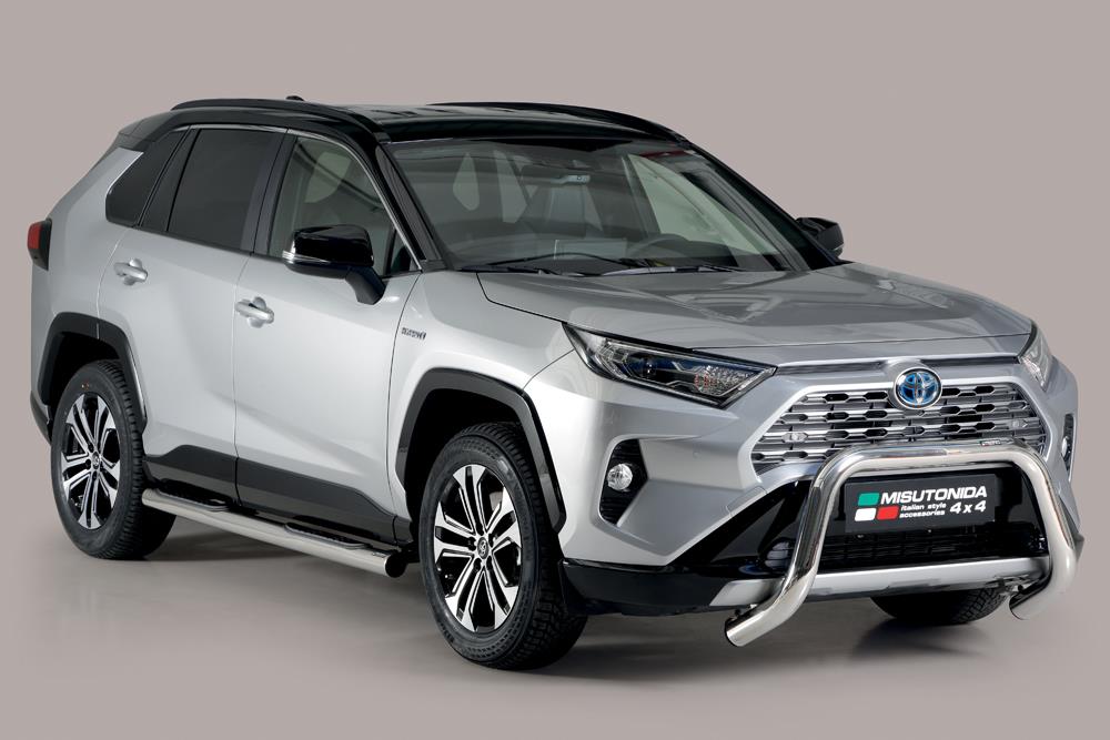 Protezione Anteriore-Super Bar Inox Ø 76 Toyota Rav4 Hybrid 2019+ Ce (Super Bar)