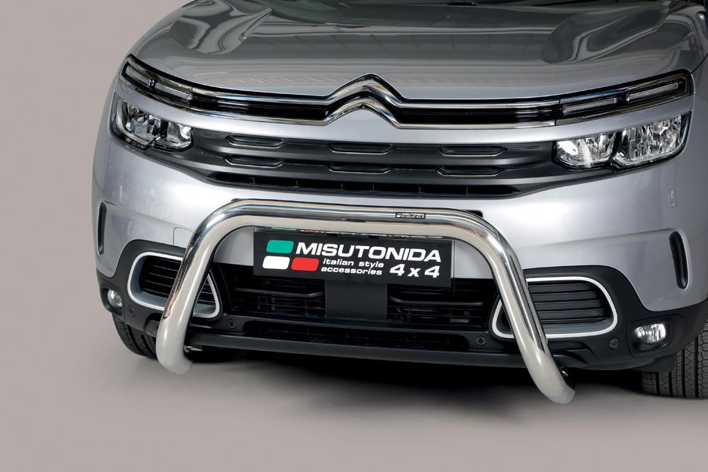 Protezione Anteriore-Super Bar Inox Ø 76 Citroen C5 Aircross 2019+ Ce (Super Bar)