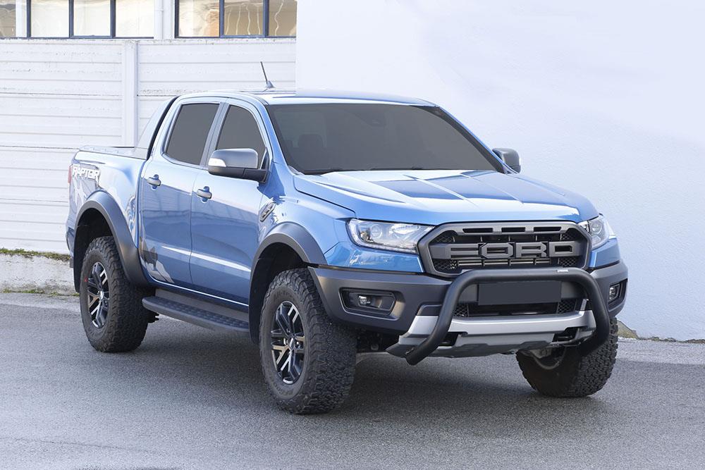 Protezione Anteriore-Super Bar Nero Ø 76 Ford Ranger Raptor 2019+ Ce (Super Bar)
